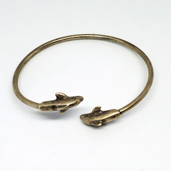 Kabana Sterling Silver Dolphin Wrap Bracelet - Picture 1 of 10